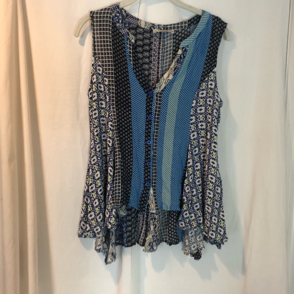 Altar’d State Boho Button Down Tank
